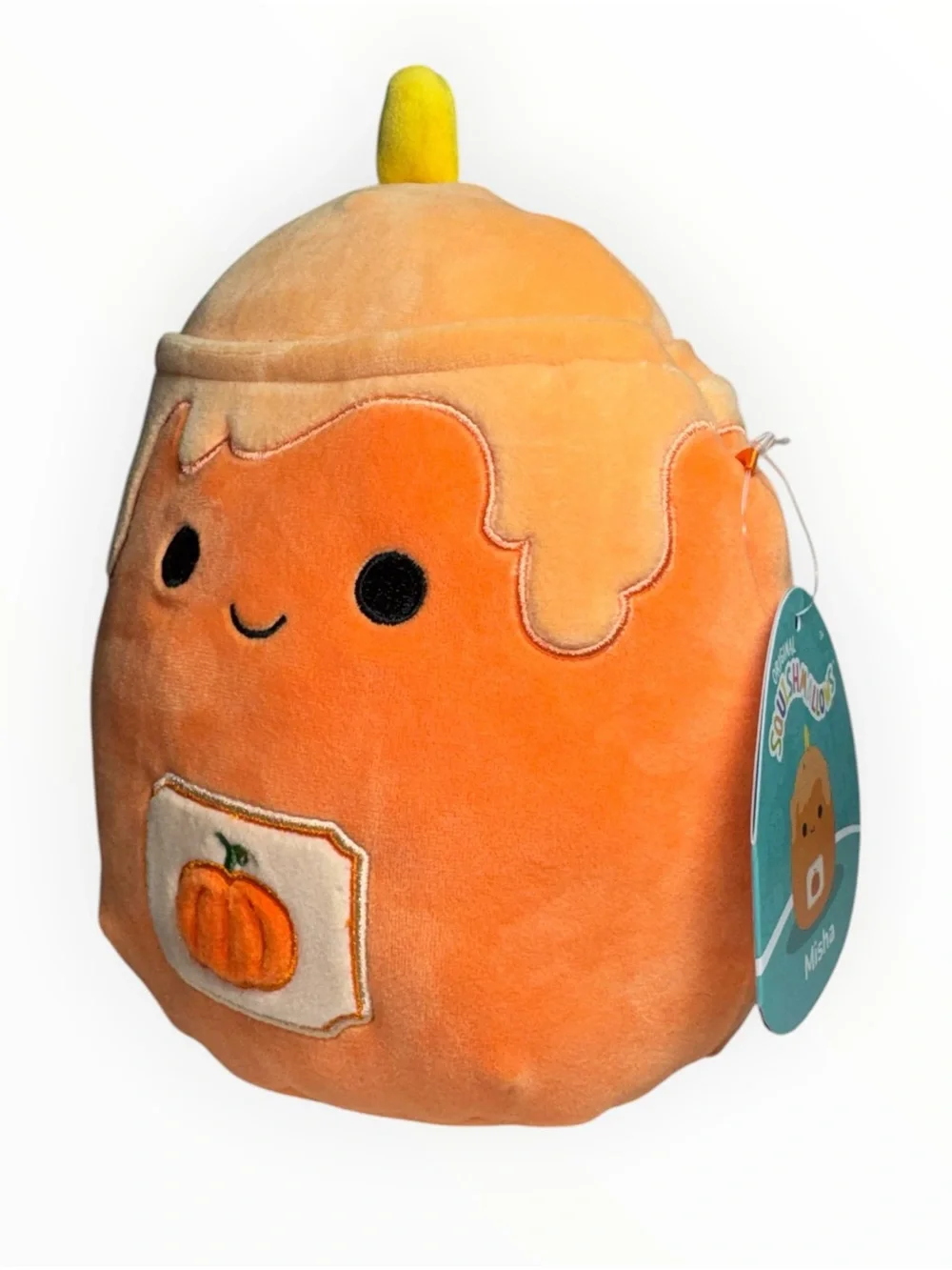 Squishmallows Misha Pumpkin Candle 8” Plush Toy 2024 Harvest Squad With Tags